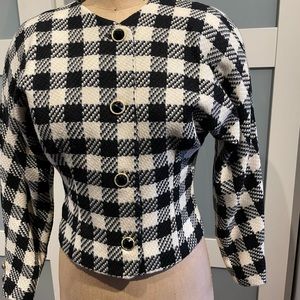 Vintage Houndstooth Wool Jacket